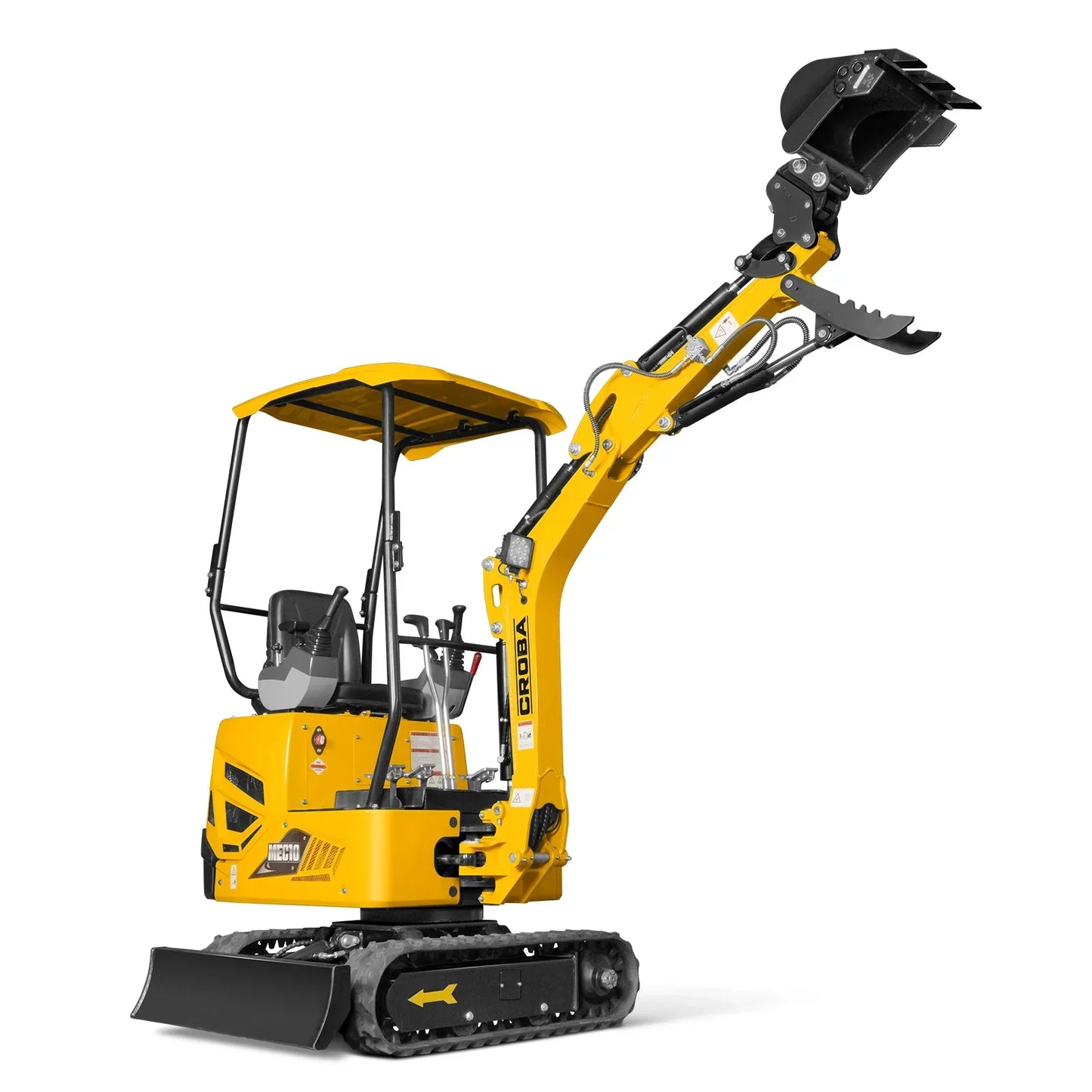 Mini Compact Excavator B&S VANGUARD 408cc 14hp Engine, 65.7” Max. Digging Depth, 2370 LBS Operating Weight, MEC10