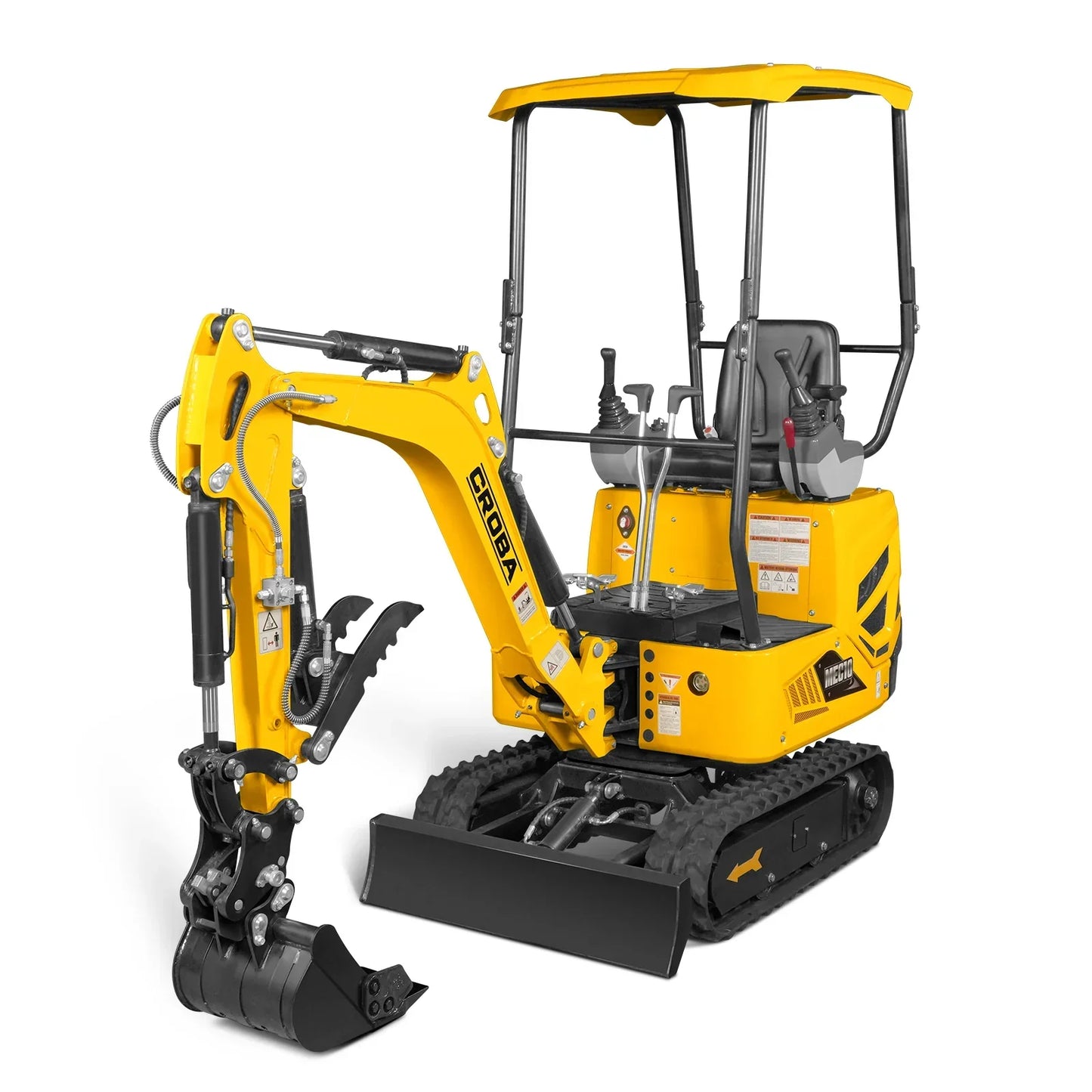 Mini Compact Excavator B&S VANGUARD 408cc 14hp Engine, 65.7” Max. Digging Depth, 2370 LBS Operating Weight, MEC10