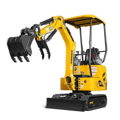Mini Compact Excavator B&S VANGUARD 408cc 14hp Engine, 65.7” Max. Digging Depth, 2370 LBS Operating Weight, MEC10
