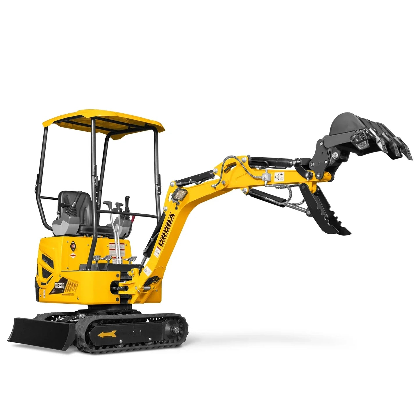 Mini Compact Excavator B&S VANGUARD 408cc 14hp Engine, 65.7” Max. Digging Depth, 2370 LBS Operating Weight, MEC10