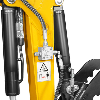 Mini Compact Excavator Kubota D722 Engine, 65.7” Max. Digging Depth, 2700 LBS Operating Weight, MEC12