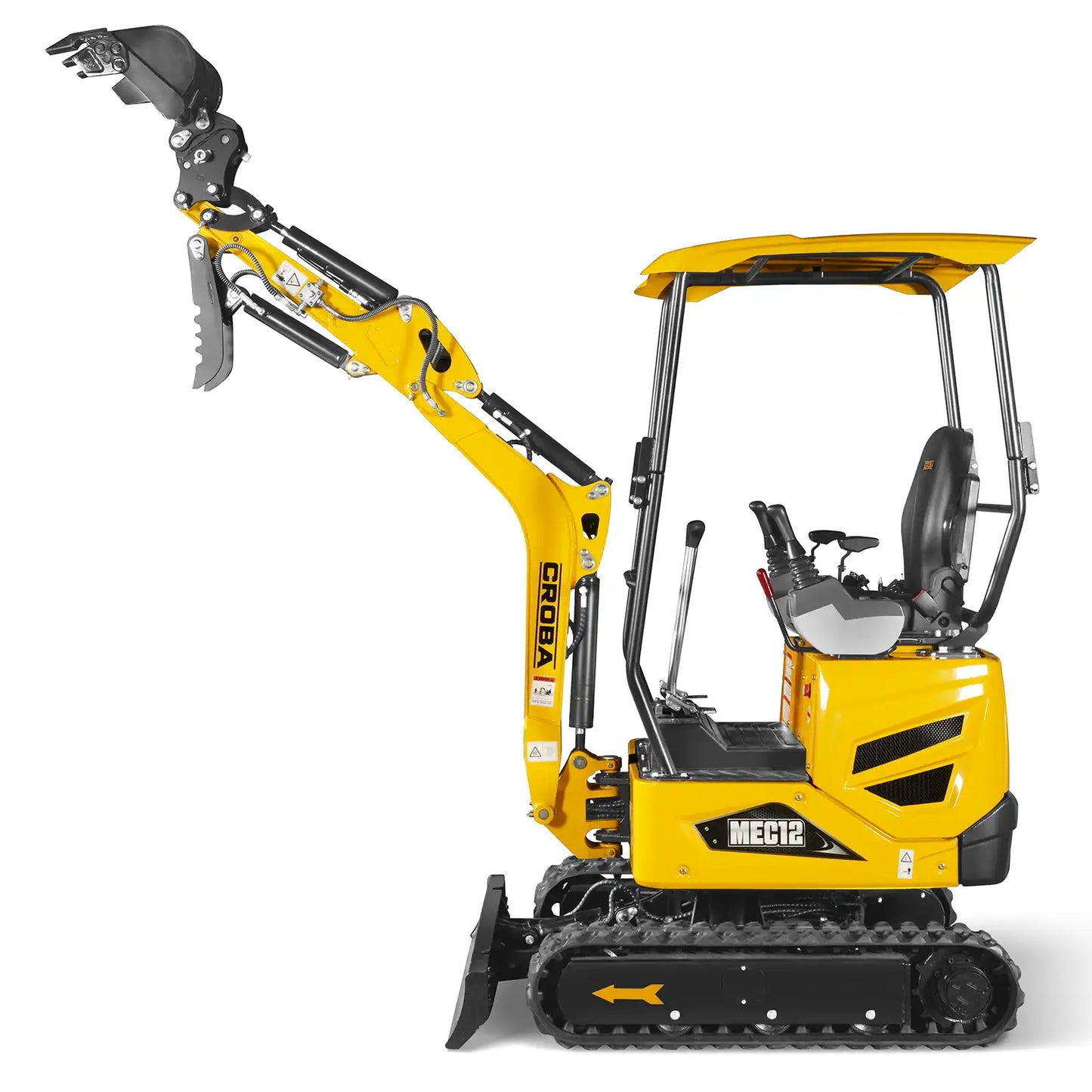 Mini Compact Excavator Kubota D722 Engine, 65.7” Max. Digging Depth, 2700 LBS Operating Weight, MEC12