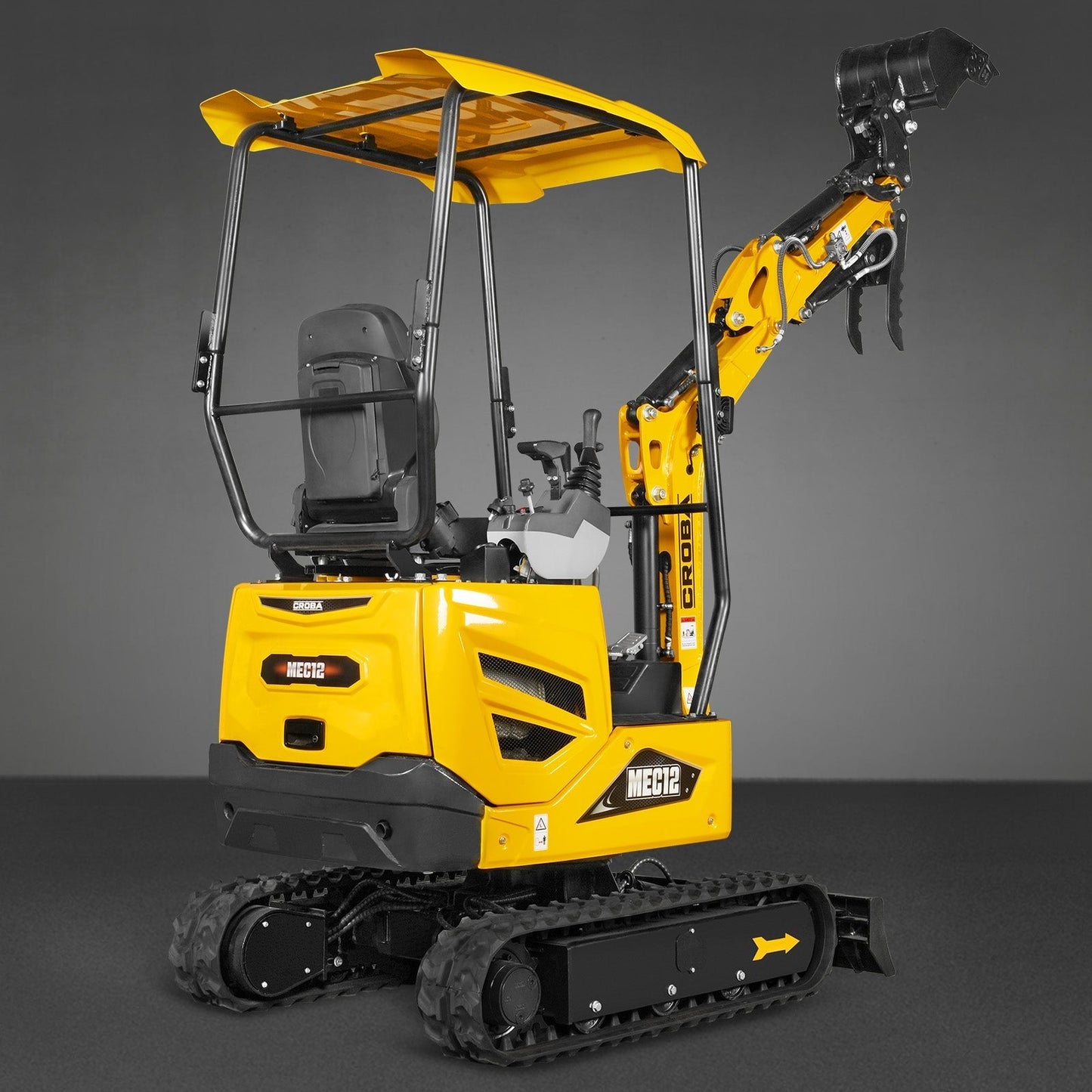 Mini Compact Excavator Kubota D722 Engine, 65.7” Max. Digging Depth, 2700 LBS Operating Weight, MEC12